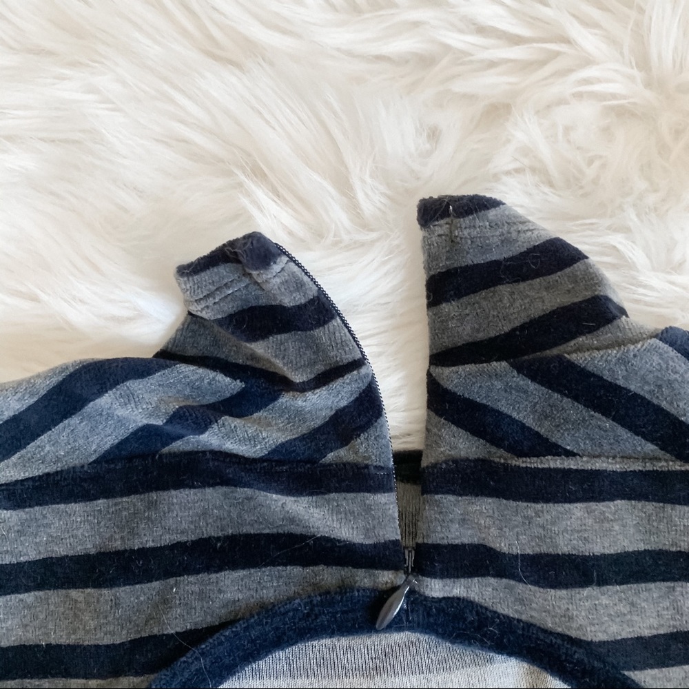 Alexander Wang Stripe Velour Turtleneck Dress - Picture 5 of 8